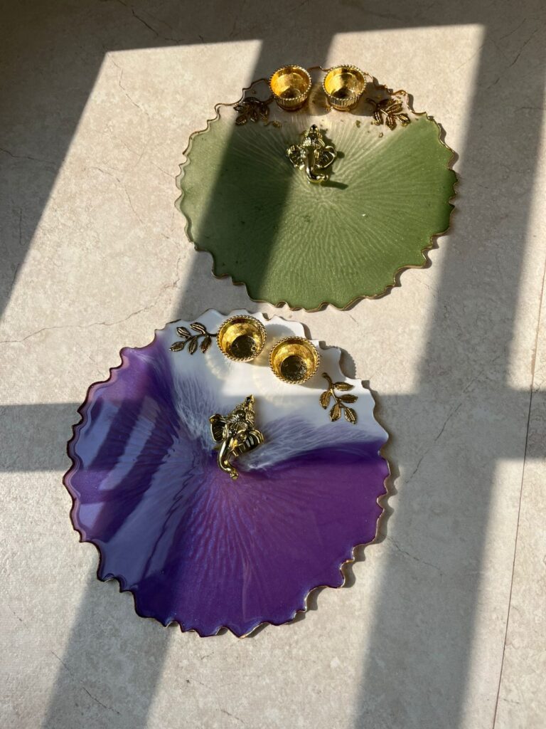 resin pooja thali